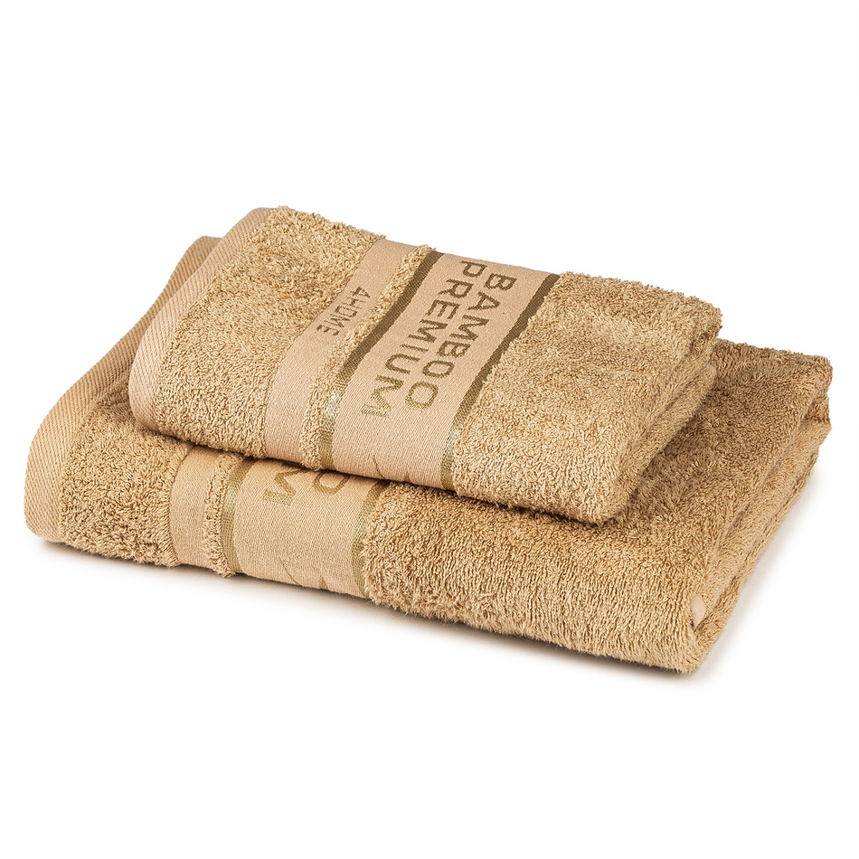 4Home Sada Bamboo Premium osuška a ručník béžová