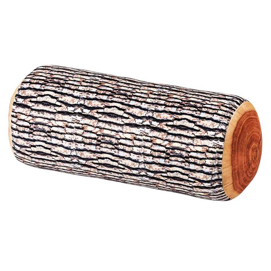 ALDO designový polštář - dřevěné poleno 17 x 44 cm