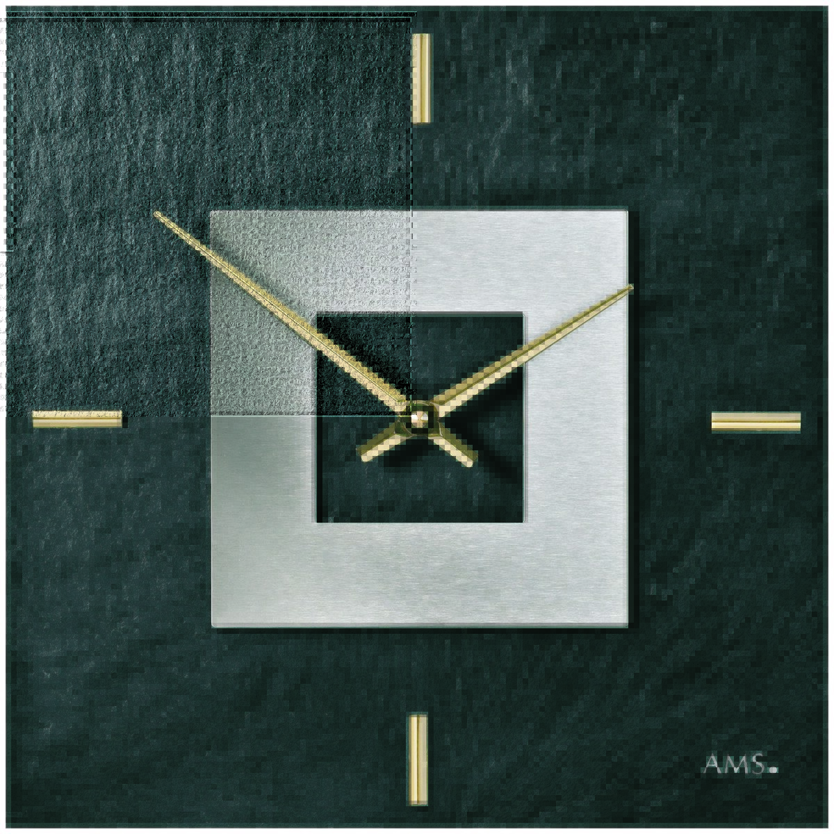 AMS 9525 designové nástěnné břidlicové hodiny