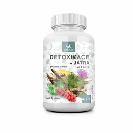 Allnature Detoxikace bylinný extrakt 60 cps. Allnature