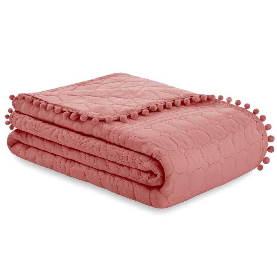 AmeliaHome Přehoz na postel Meadore růžová
