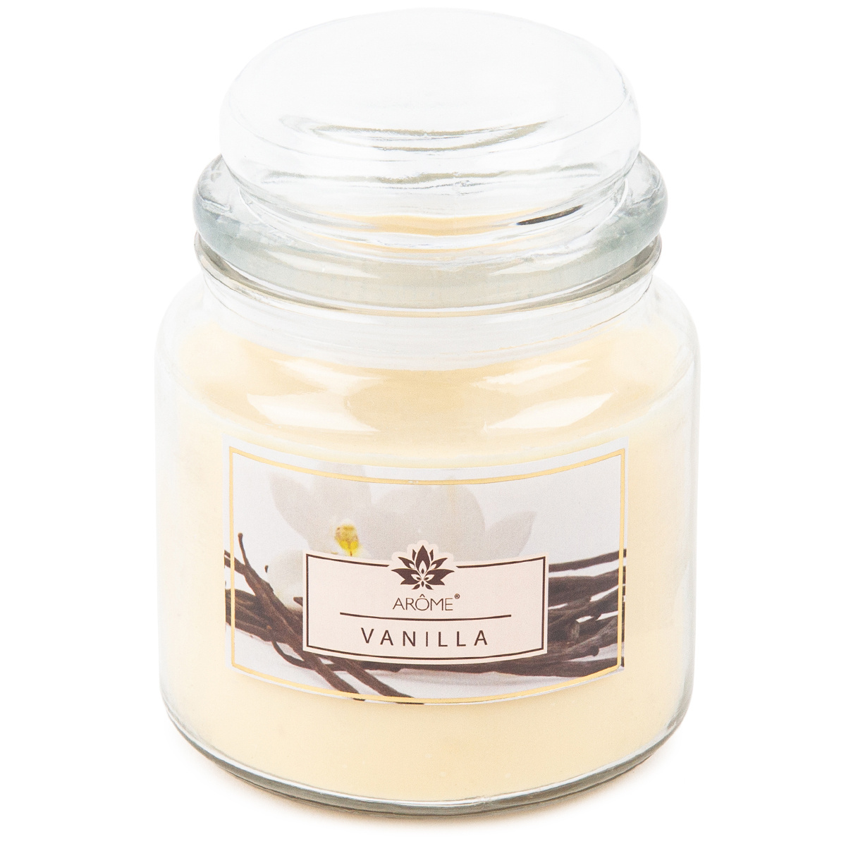 Arome Velká vonná svíčka ve skle Vanilla