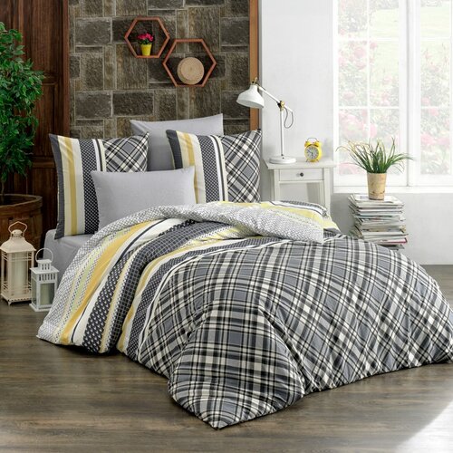 BedTex Bavlněné povlečení Artemis hořčicová BedTex