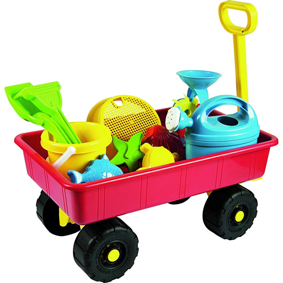 Dětský zahradní vozík s příslušenstvím