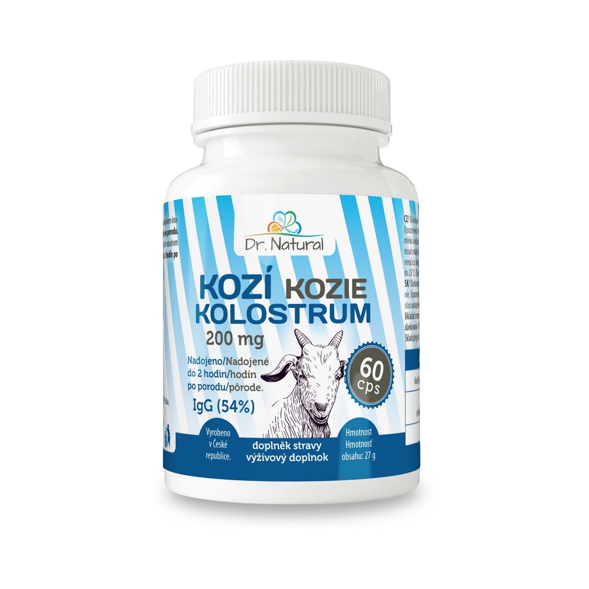 Dr.Natural Kozí Kolostrum IgG 54% 200 mg