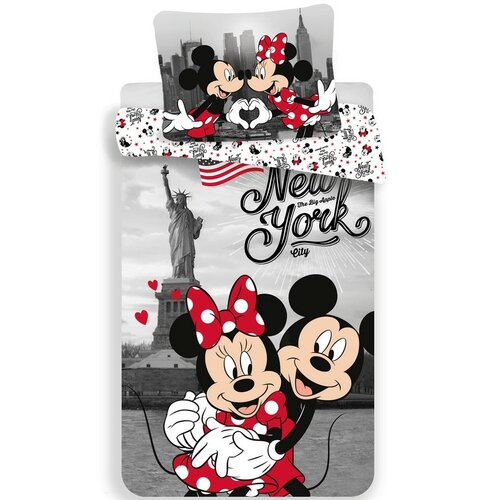 Jerry Fabrics Dětské bavlněné povlečení Mickey and Minnie in New York