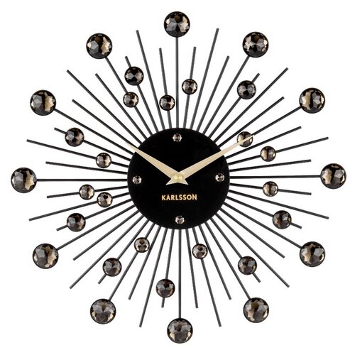 Karlsson 4860BK Designové nástěnné hodiny