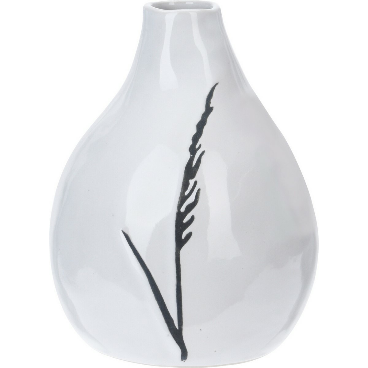 Porcelánová váza Art s dekorem trávy