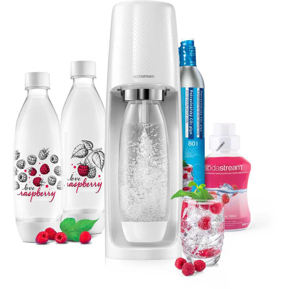 SodaStream Spirit MegaPack Love Raspberry výrobník perlivé vody Sodastream