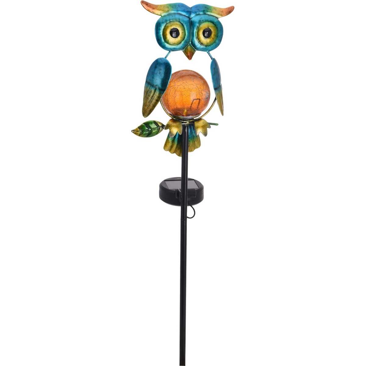 Solární lampa Owl modrá
