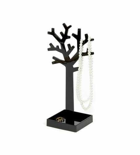 Stojan na šperky ve tvaru stromu Compactor - černý plast Compactor