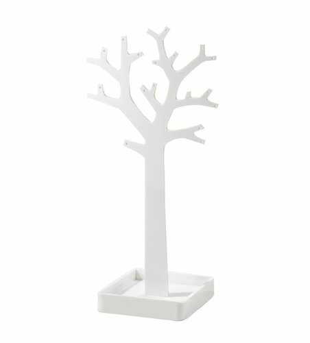 Stojan na šperky ve tvaru stromu Compactor – bílý plast Compactor