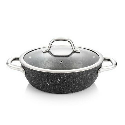 TESCOMA pánev hluboká PRESIDENT Stone s poklicí ø 24 cm Tescoma