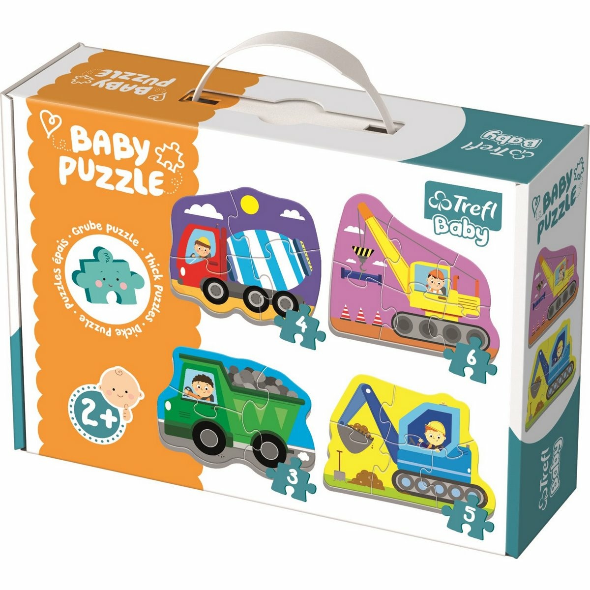 Trefl Baby puzzle Vozidla na stavbě 4v1 3