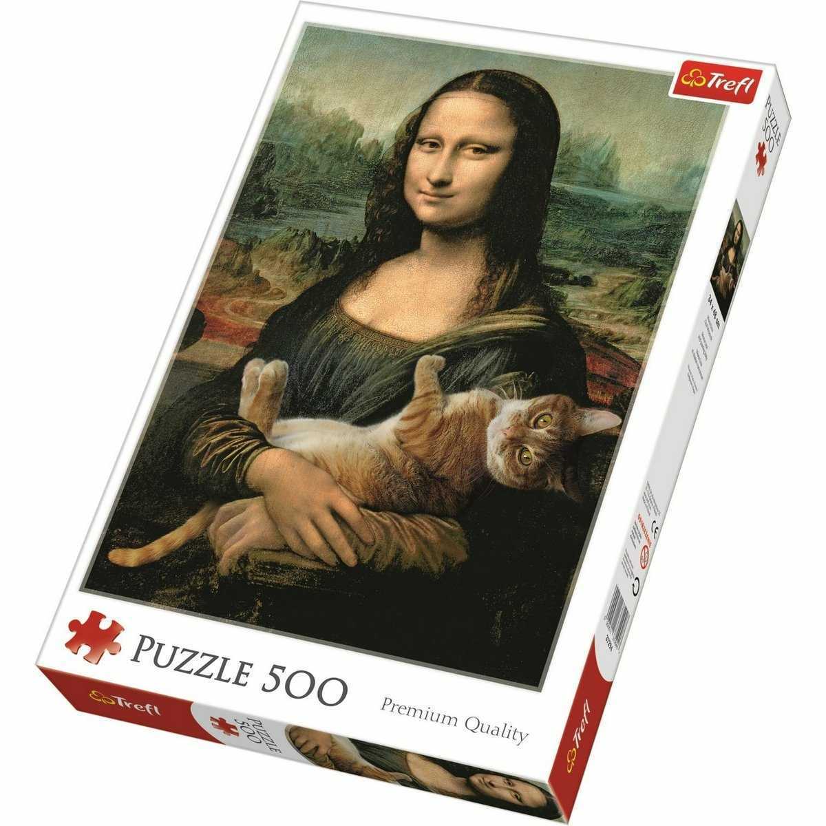 Trefl Puzzle Mona Lisa s kočkou
