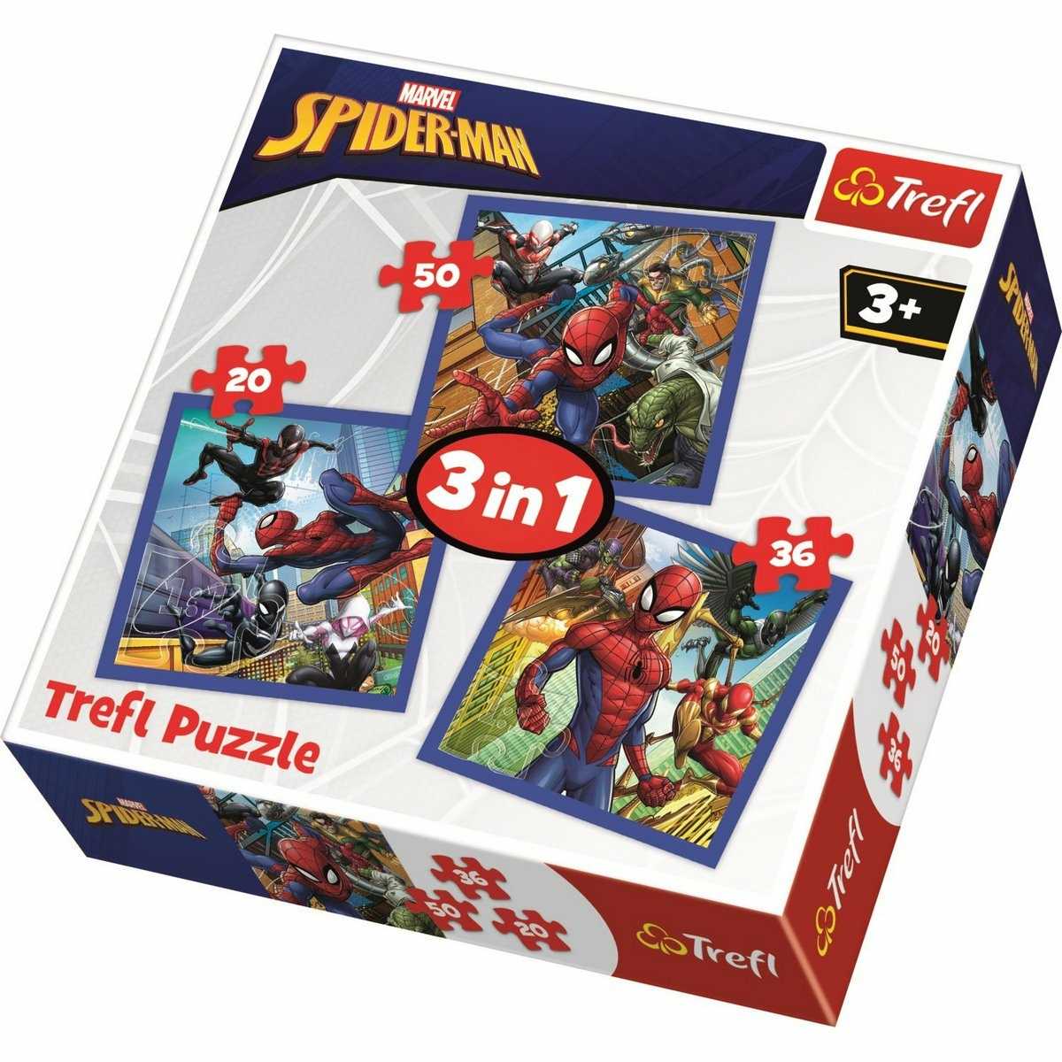 Trefl Puzzle Spiderman 3v1 20