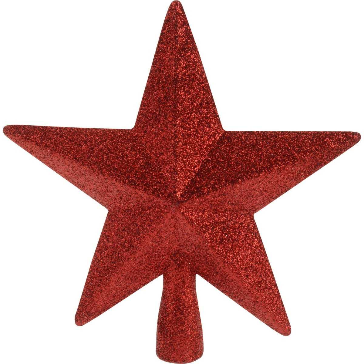 Vánoční špička na stromeček hvězda Oliveri červená