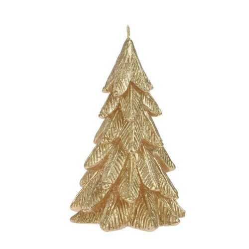 Vánoční svíčka Xmas tree zlatá