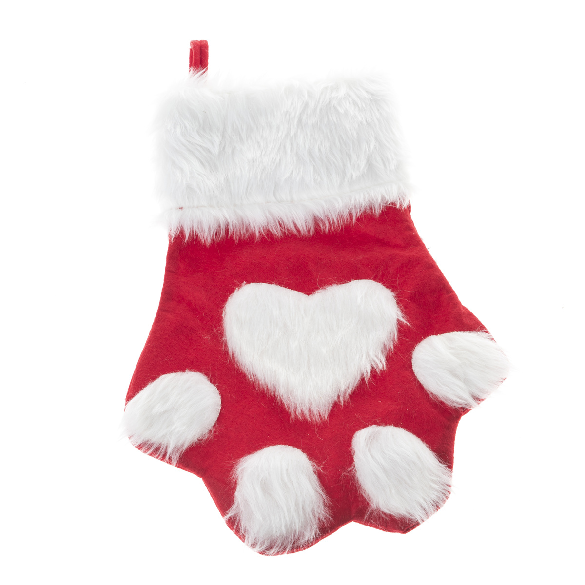 Vánoční textilní ponožka Tlapka 40 cm