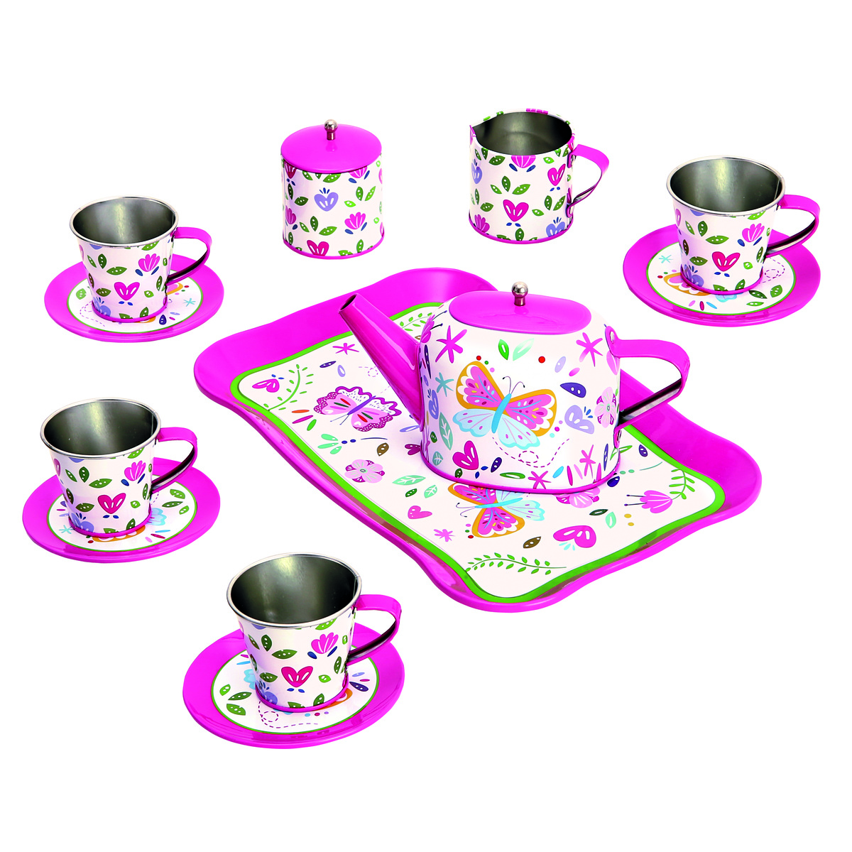 Bino Dětský čajový set - růžová Bino