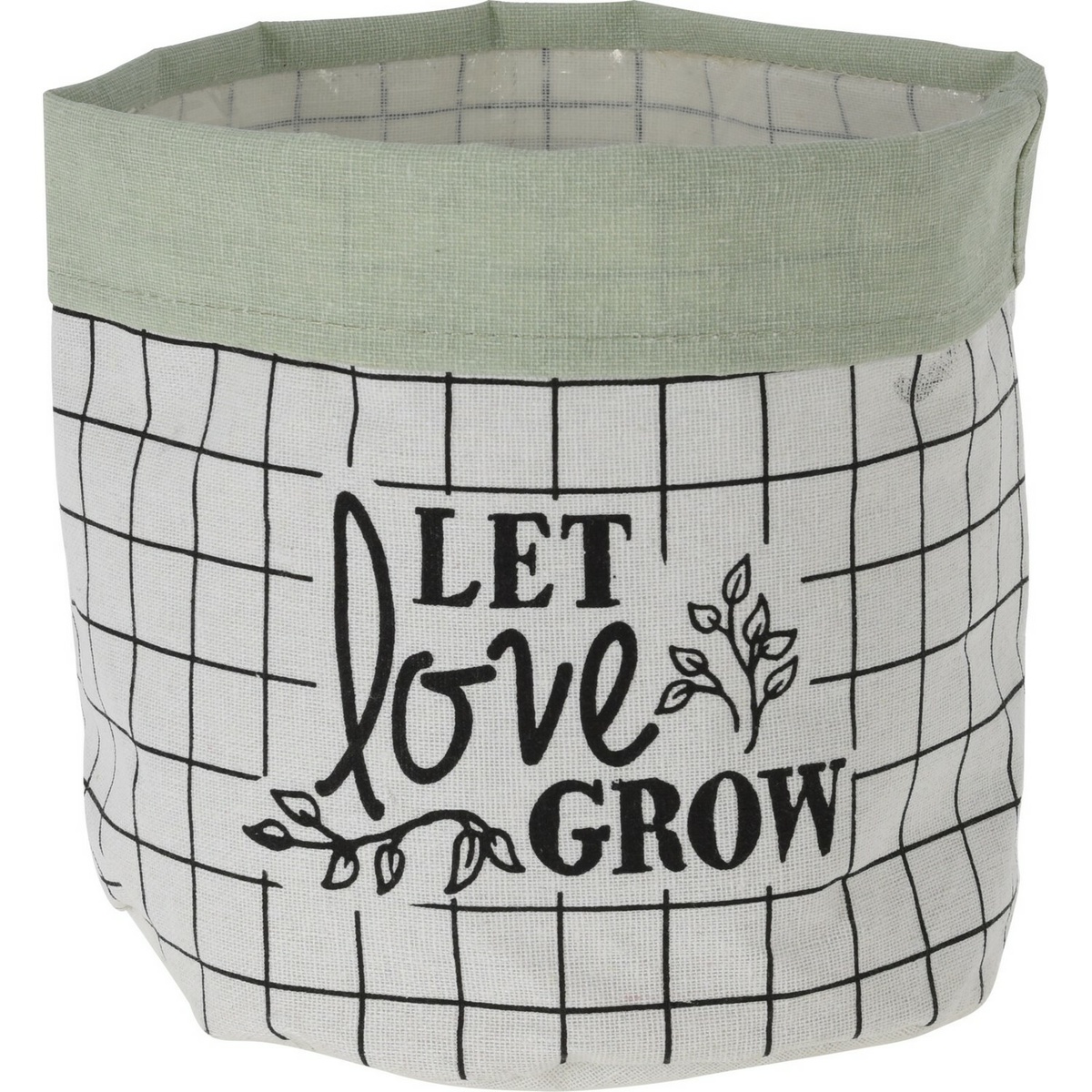 Textilní obal na květináč Let Love Grow