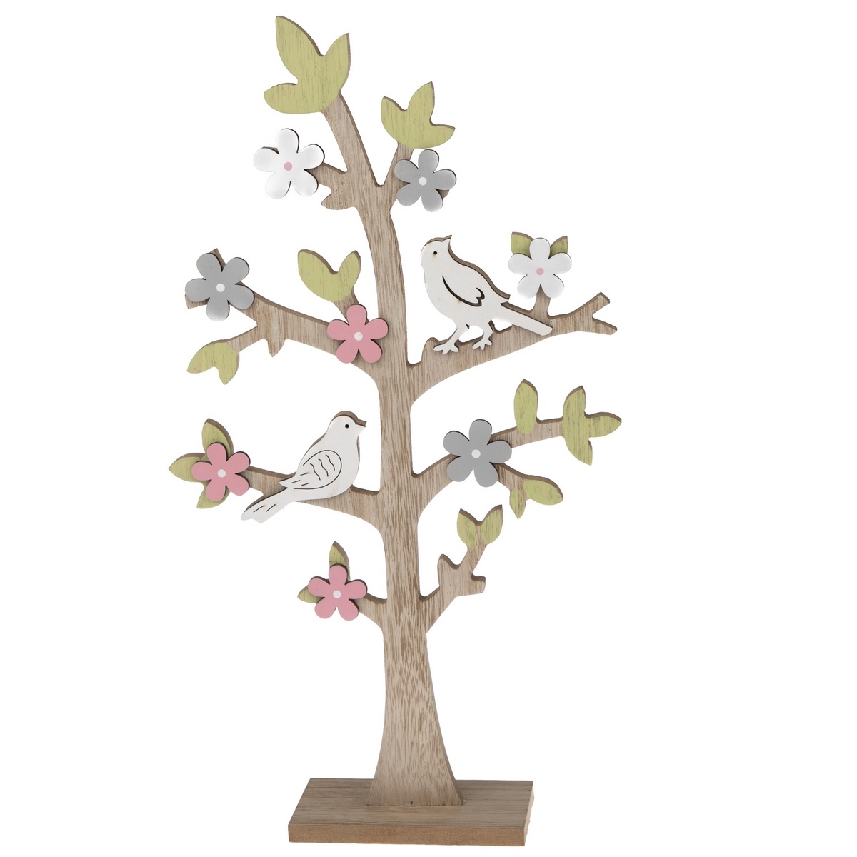 Dřevěná dekorace Velký kvetoucí strom