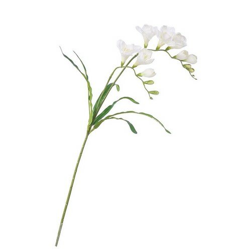 Umělá květina Frézie bílá