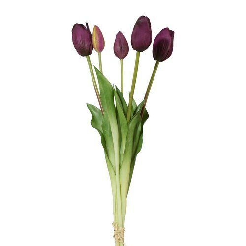Umělý svazek Tulipánů fialová