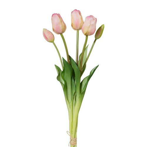 Umělý svazek Tulipánů růžová
