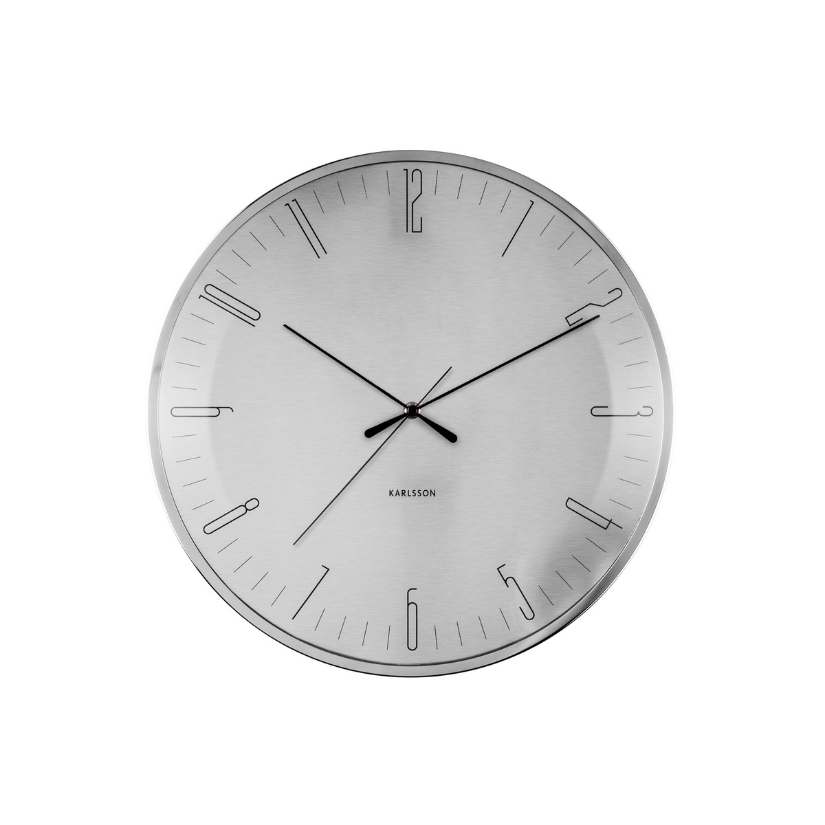 Designové nástěnné hodiny 5755 Karlsson 40cm (nerez) Karlsson