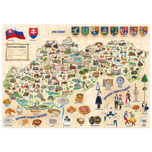 Popular Puzzle Mapa Slovenska