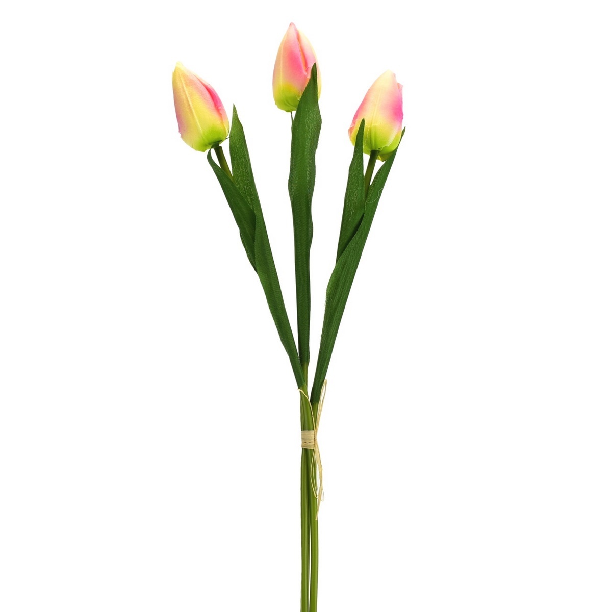Umělá kytice tulipánů růžová