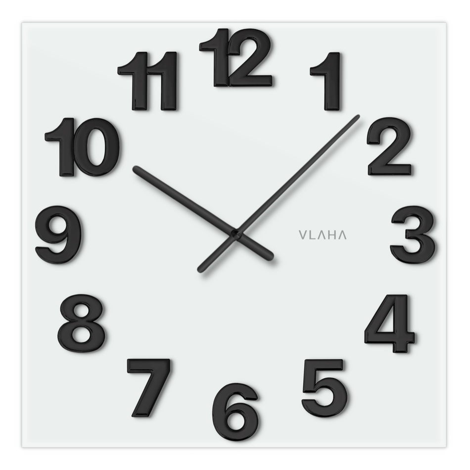 Vlaha VCT1101 skleněné hodiny 40 x 40 cm