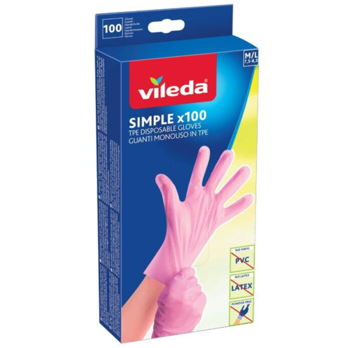 Vileda Simple rukavice M/L 100 ks Vileda
