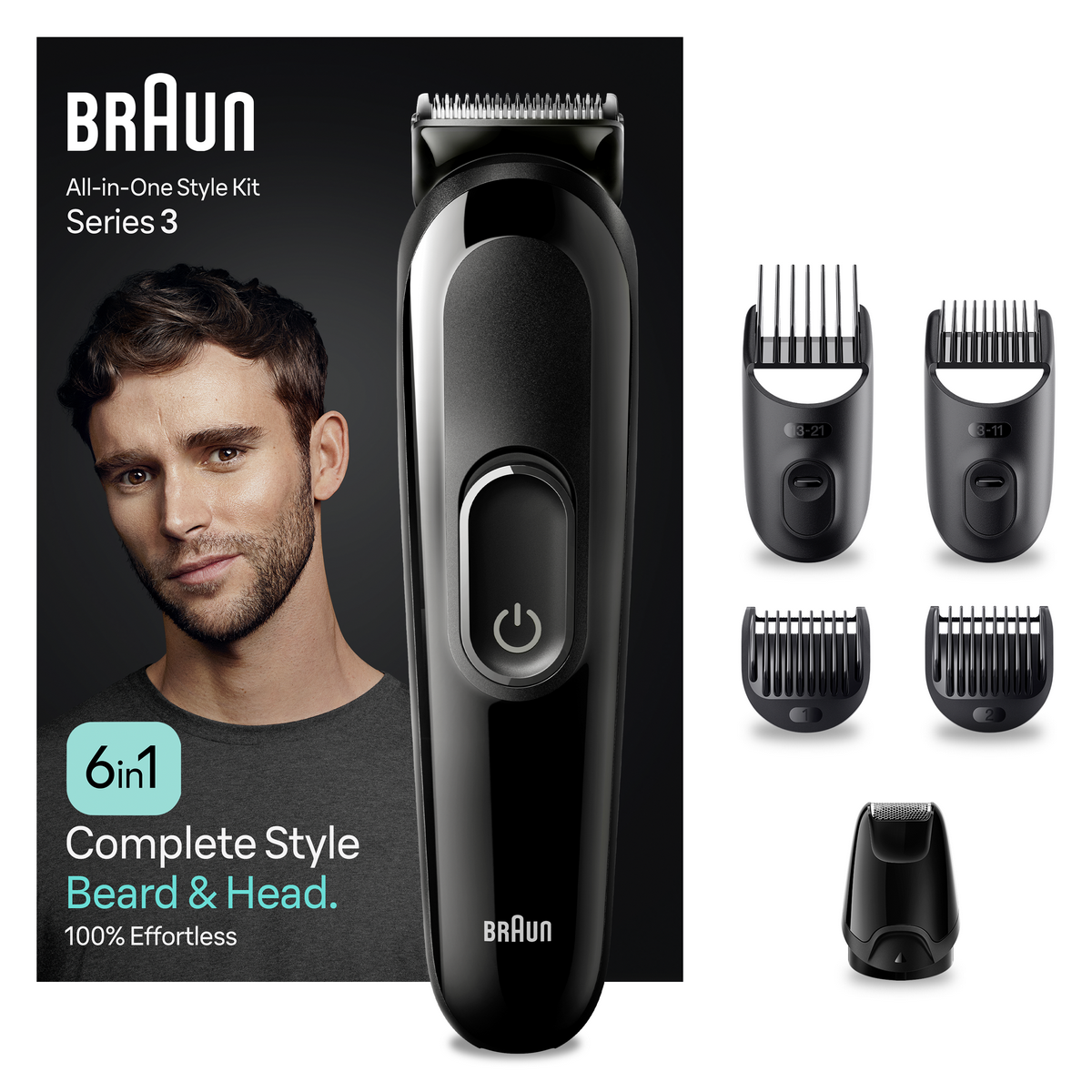 Braun AIO 3410 Black pánská sada na styling Braun