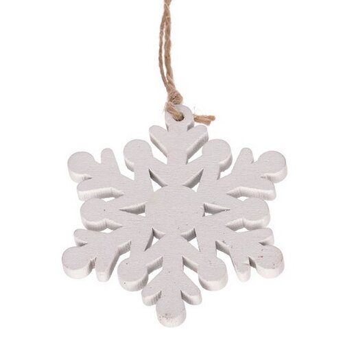 Dřevěná vánoční ozdoba Snowflake