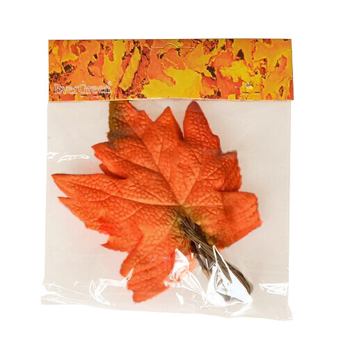 Podzimní dekorace Javorový list 14 x 12 cm