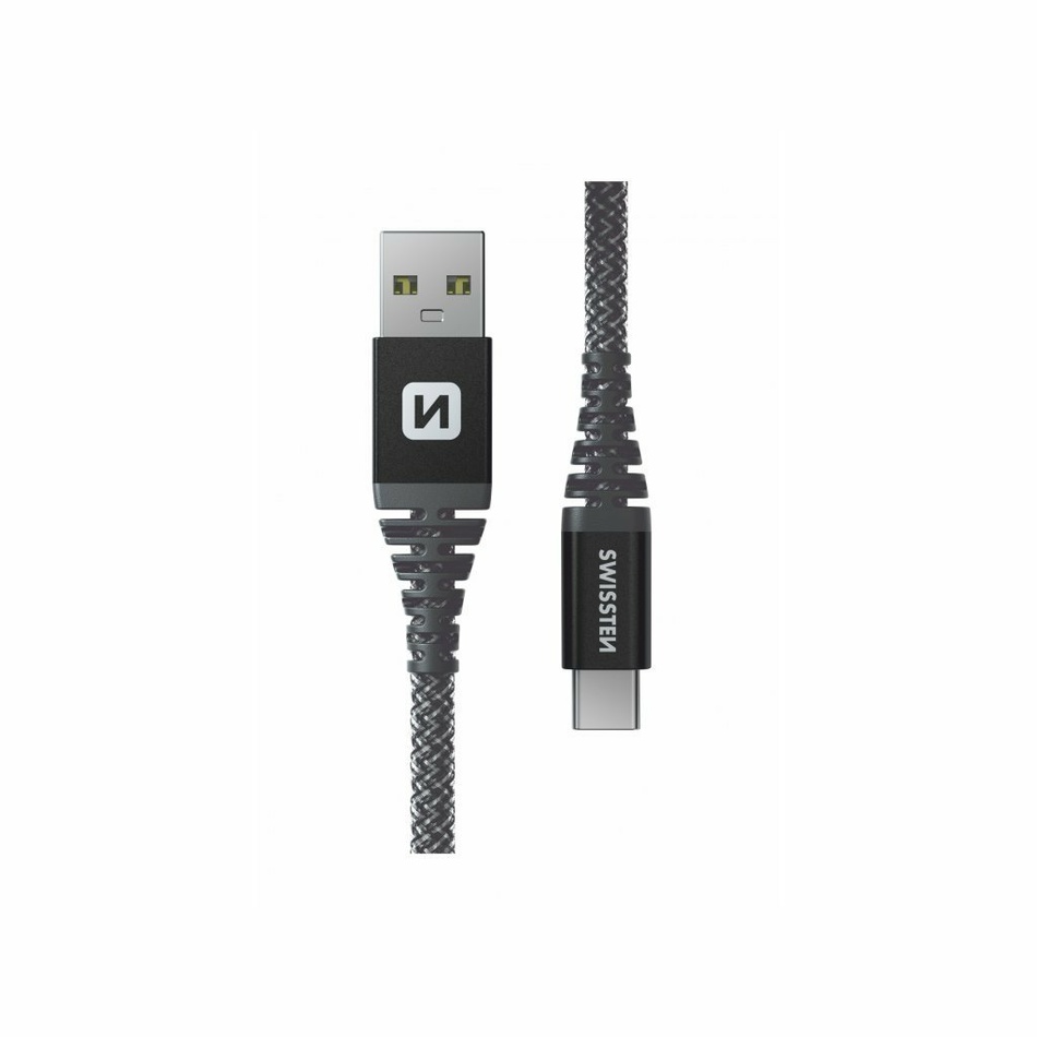 SWISSTEN Nabíjecí kabel kevlarový USB USB-C