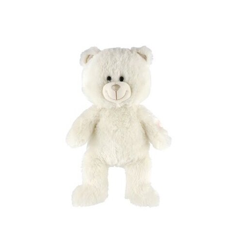 Teddies Snílek medvěd bílý plyš 40cm na baterie se světlem se zvukem Teddies