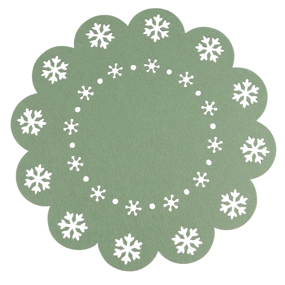 Altom Prostírání Snowflake zelená
