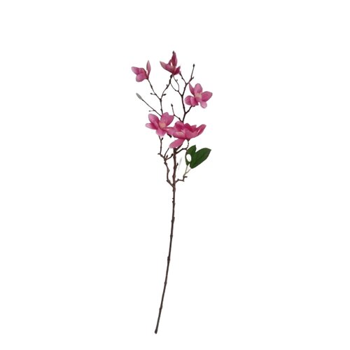 Umělá větvička Magnolie tmavě růžová