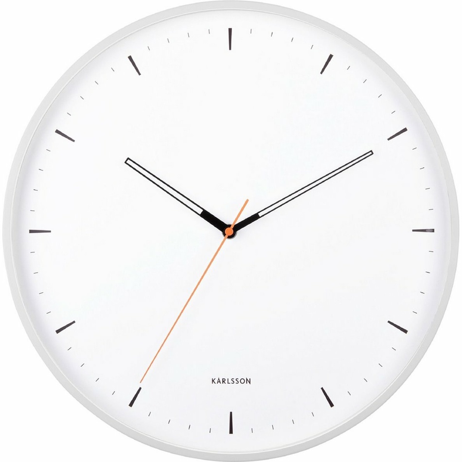 Karlsson 5940WH designové nástěnné hodiny 40 cm Karlsson