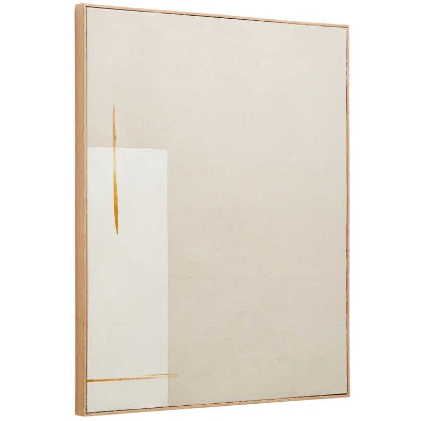 Béžový abstraktní obraz Kave Home Salin 100 x 80 cm