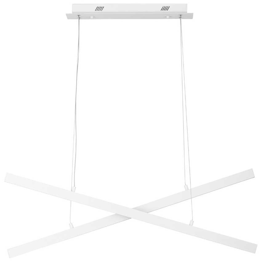 Bílé kovové závěsné LED světlo Nova Luce X-line 100 cm