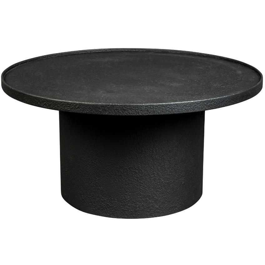 Černý kovový kulatý konferenční stolek DUTCHBONE WINSTON 70 cm
