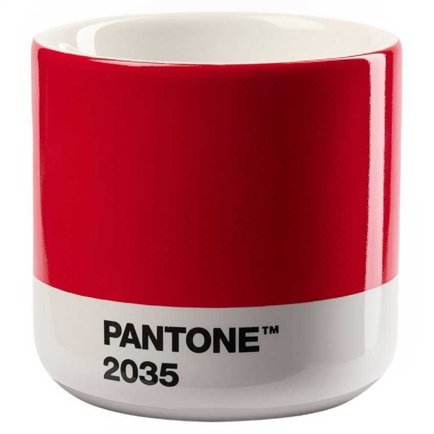 Červený porcelánový hrnek Pantone Red 2035 100 ml