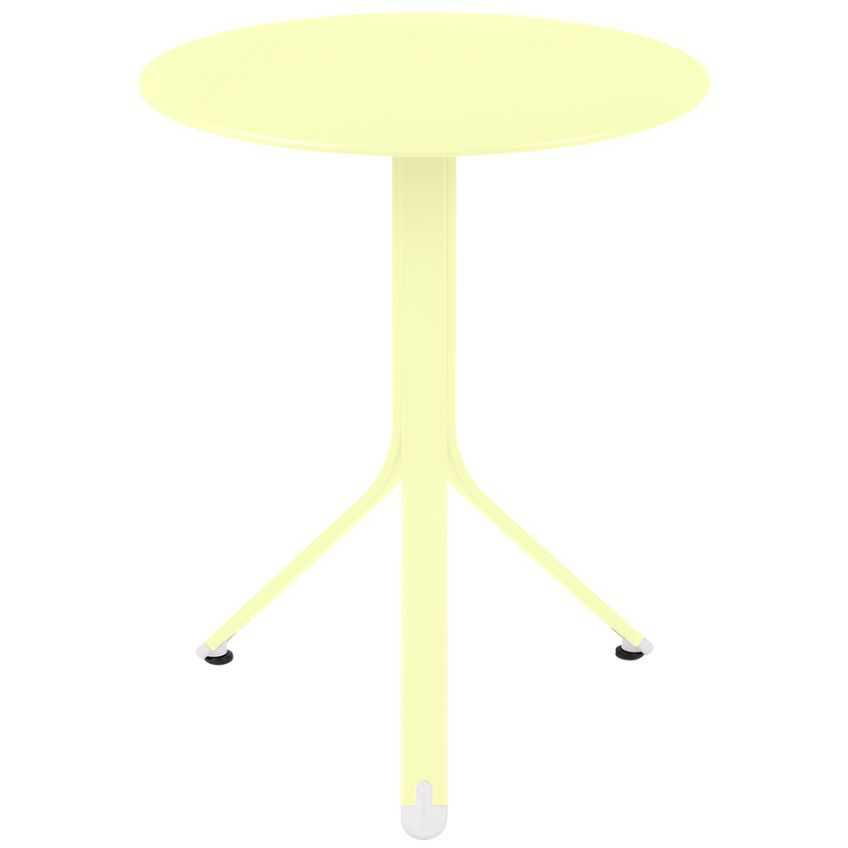 Citronově žlutý kovový stůl Fermob Rest'O Ø 60 cm