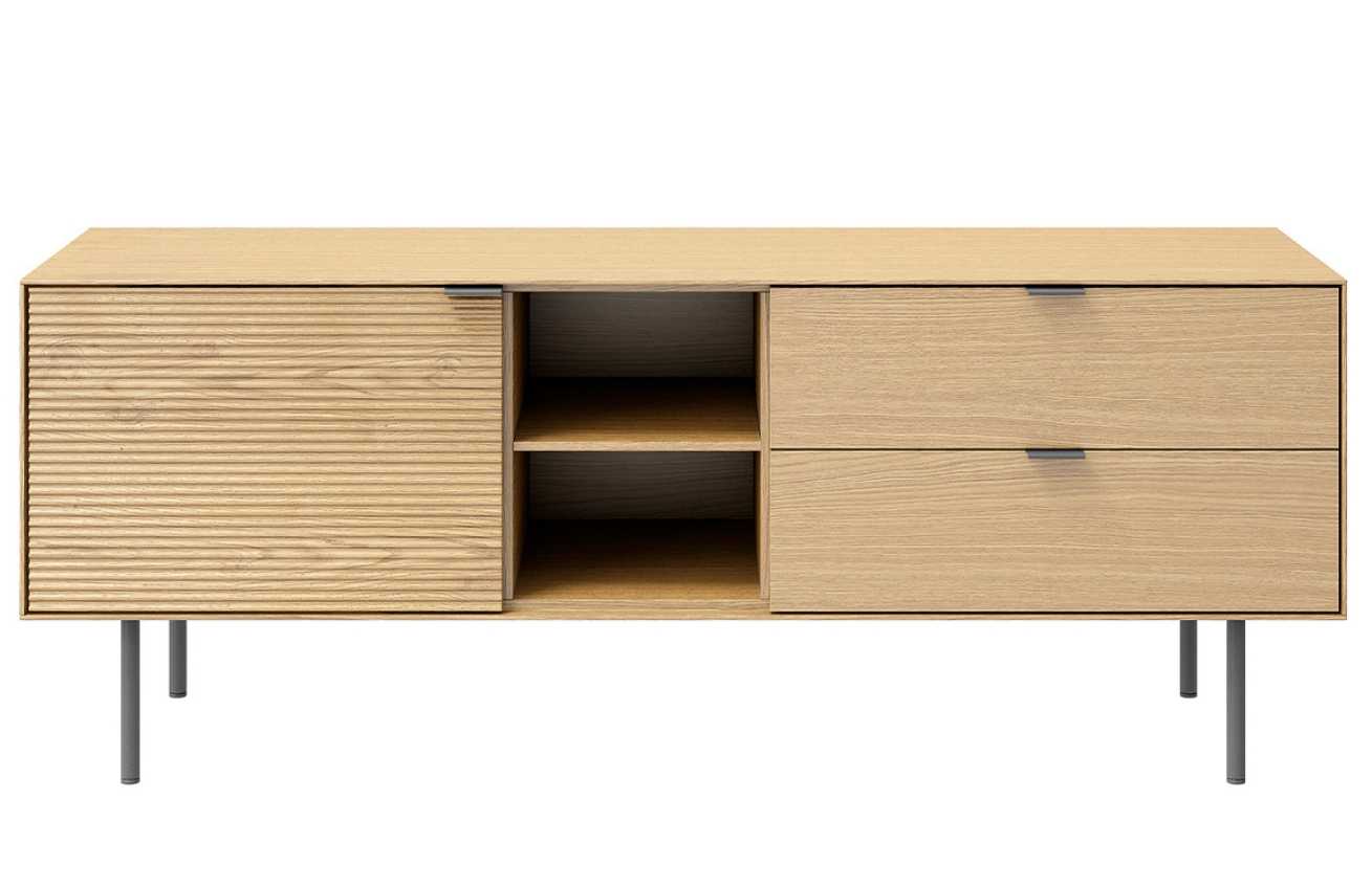 Dubový TV stolek Somcasa Tulsa 140 x 40 cm