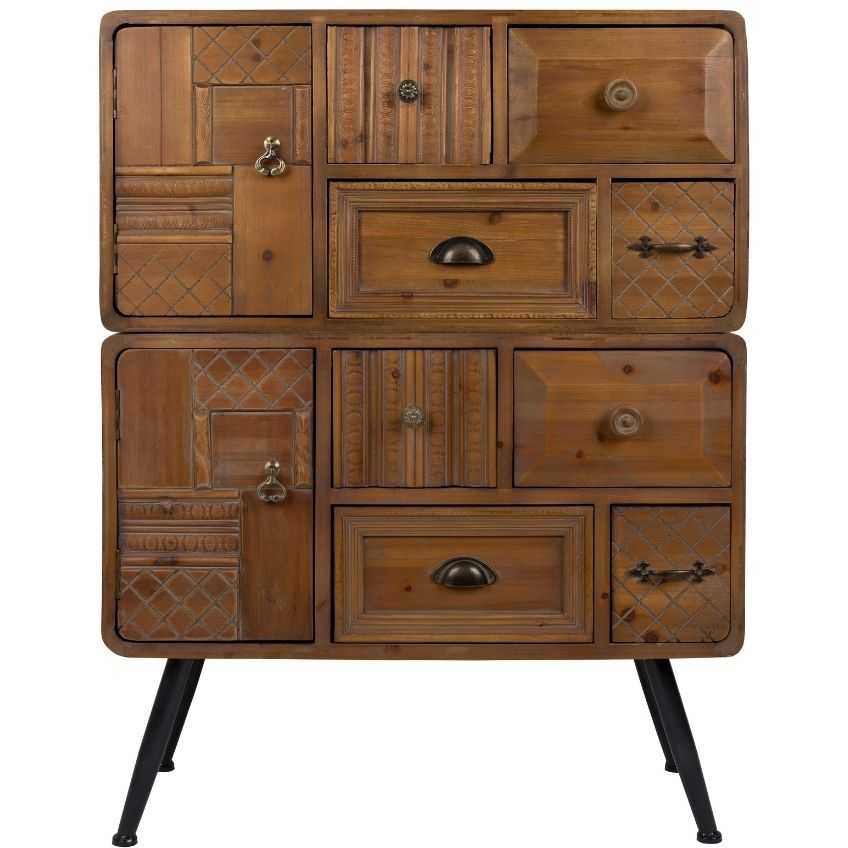 Hnědá komoda DUTCHBONE Jove 80 x 36 cm