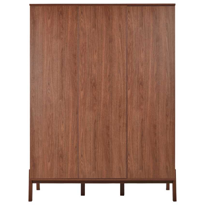 Hnědá šatní skříň Quax Ashi 196 x 144 cm